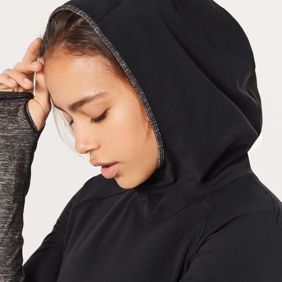 LULULEMON Shape Up Pullover Black Grey Align Top Nulu Long Sleeve Top Shirt 4 - Picture 4 of 13